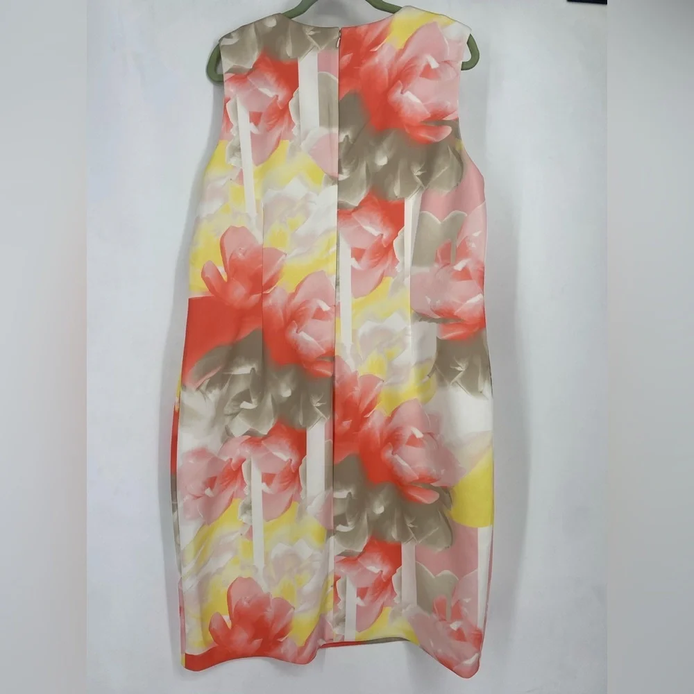 NEW Calvin Klein Pastel Floral Sleeveless Formal Dress Plus Size 18W NWT Easter - Picture 12 of 12